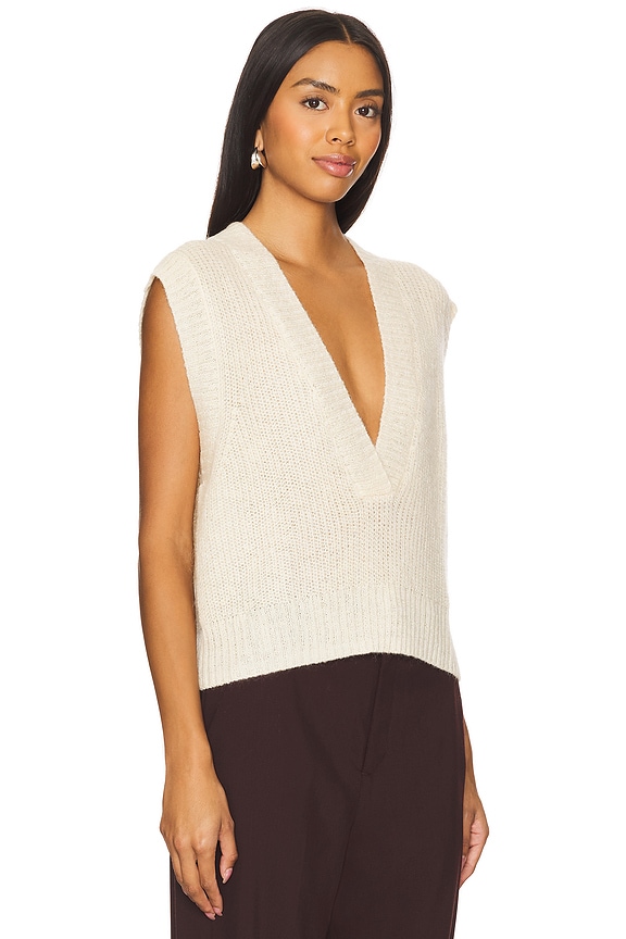view 2 of 4 Mohair Sweater Vest in Belgian Cr?me