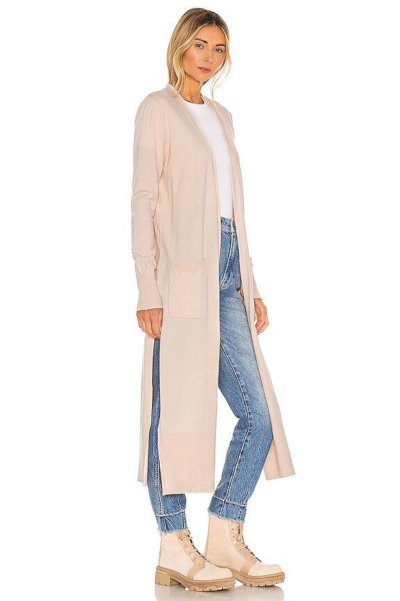 view 2 of 4 Sweater Ribbed Duster in Blanched Almond