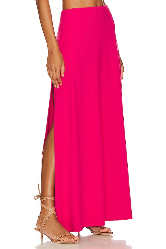 view 2 of 4 사이드 슬릿 스커트 in Hibiscus