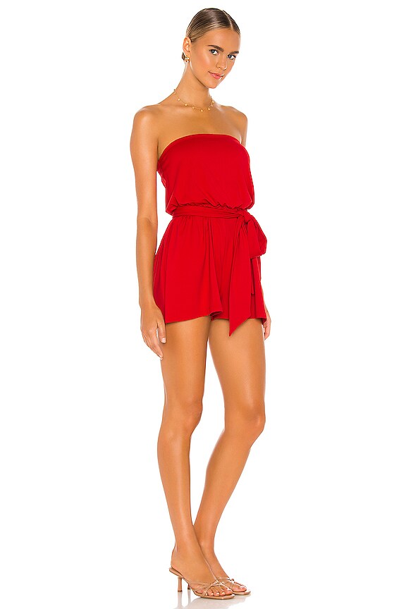 view 2 of 3 ROMPER SIN TIRANTES in Perfect Red