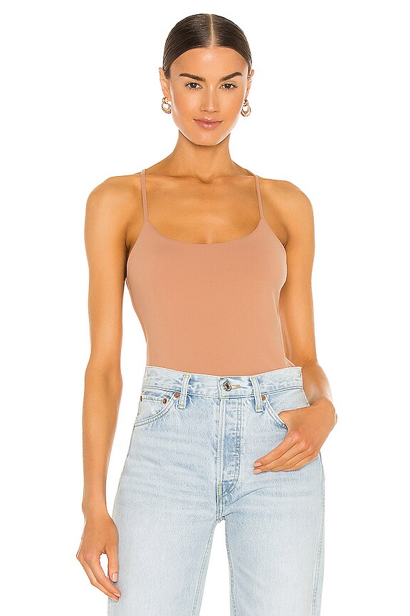 view 1 of 4 Thin Strap Racer Back Tank in Malt