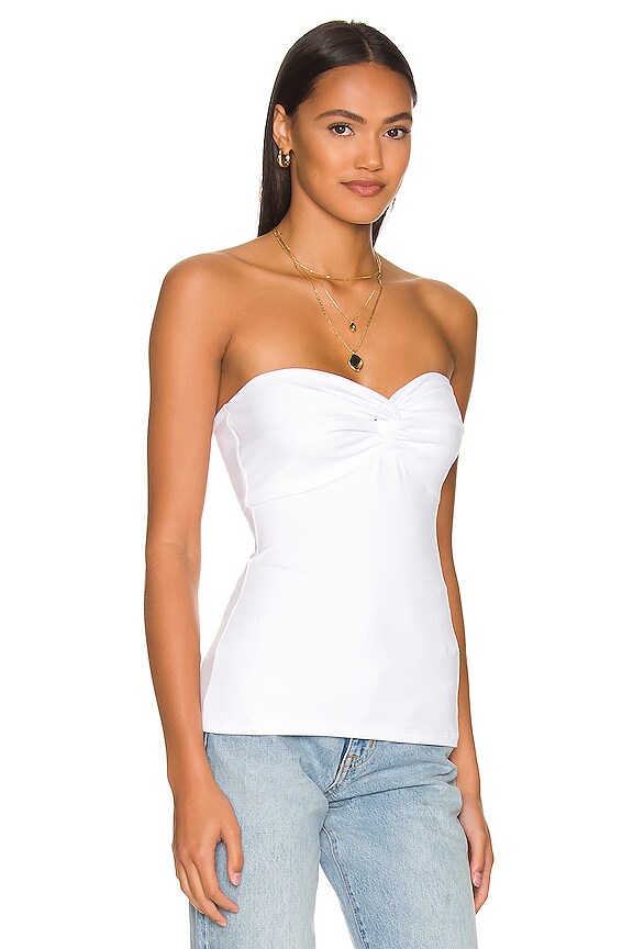 view 2 of 4 Strapless Twist Top in sugar