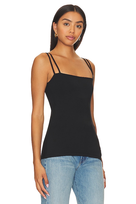 view 2 of 4 Double String Tank Top in Black