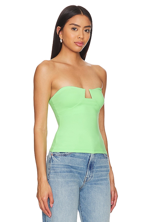 view 2 of 4 Wire Tube Top in Honeydew