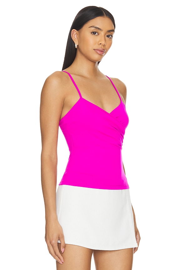 view 2 of 4 String Wrap Top in Magenta