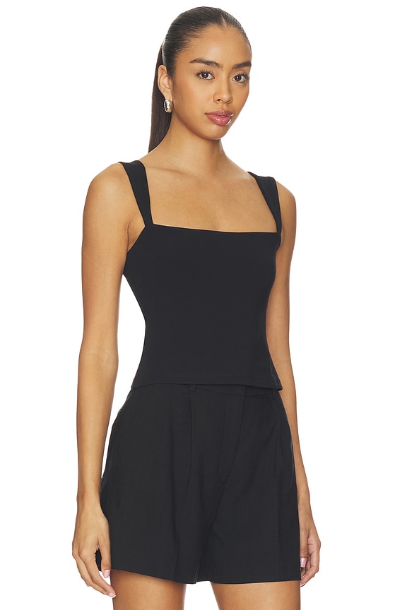 view 2 of 4 Angle Strap Top in Black