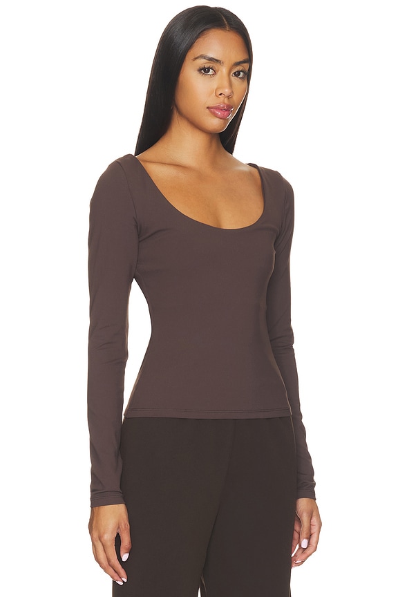 view 2 of 4 Essential Scoop Front Long Sleeve Top in Java