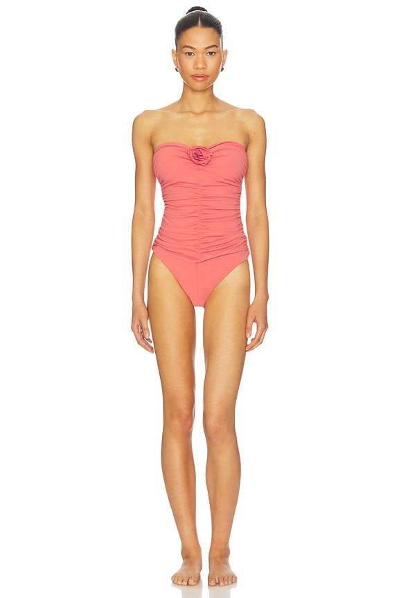 view 1 of 4 MAILLOT DE BAIN FLOWER GATHERED ONE PIECE in Rosa