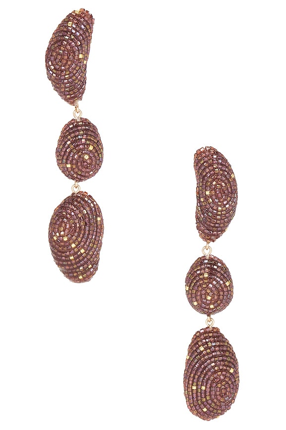 view 2 of 3 Lapis Earrings in Marsala