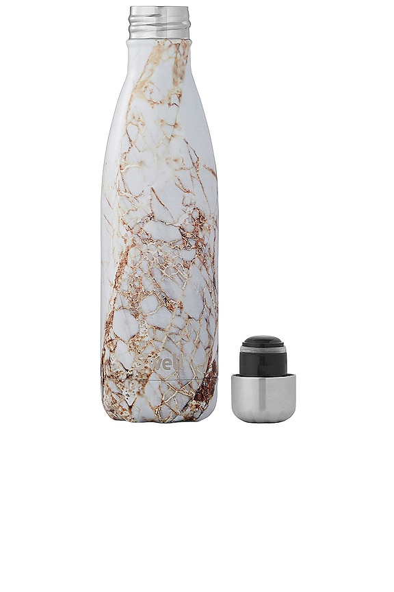 view 2 of 2 Elements Water Bottle 17oz in Calacatta Gold