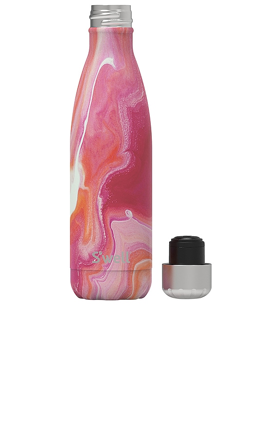 view 2 of 2 Elements Water Bottle 17oz in Rose Agate