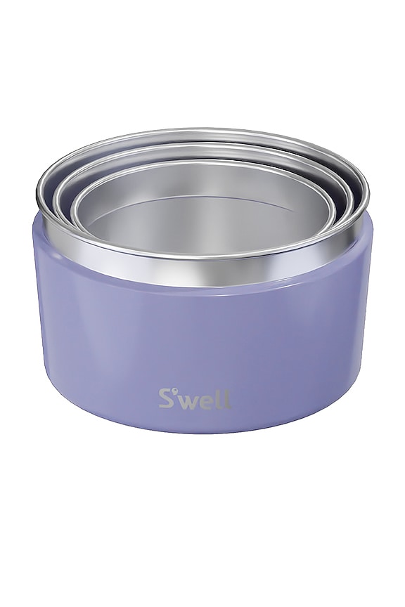 view 2 of 2 6pc Canister Set in Hillside Lavender