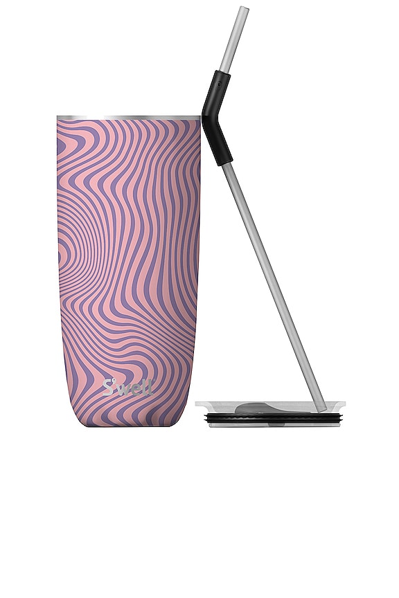 view 2 of 3 Tumbler With Straw 24oz in Lavender Swirl