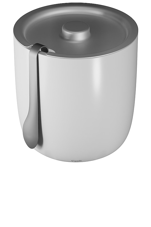 view 2 of 3 Ice Bucket & Tongs in Angel Food