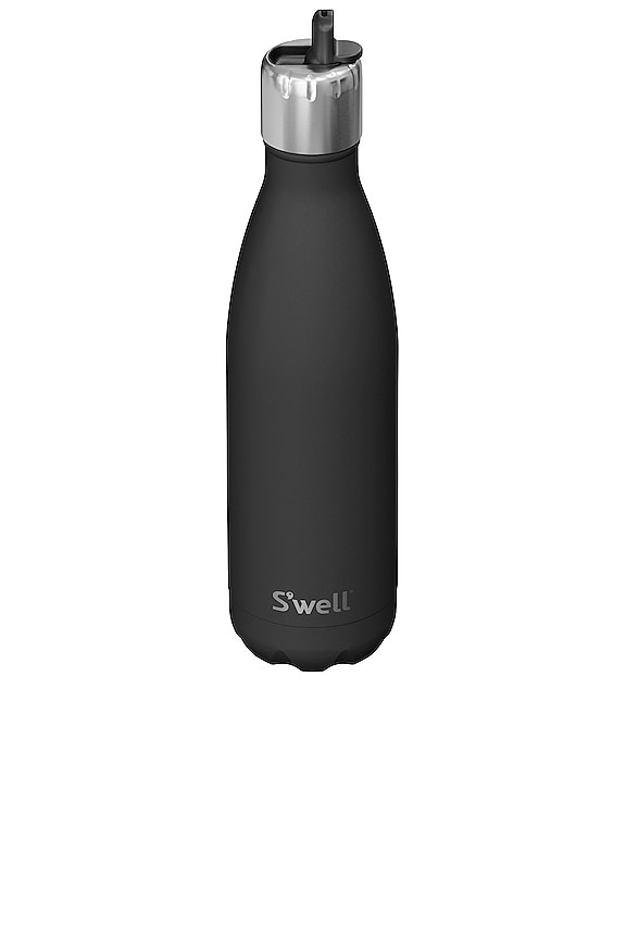 view 2 of 3 17oz Water Bottle With Flip Straw Cap in Onyx