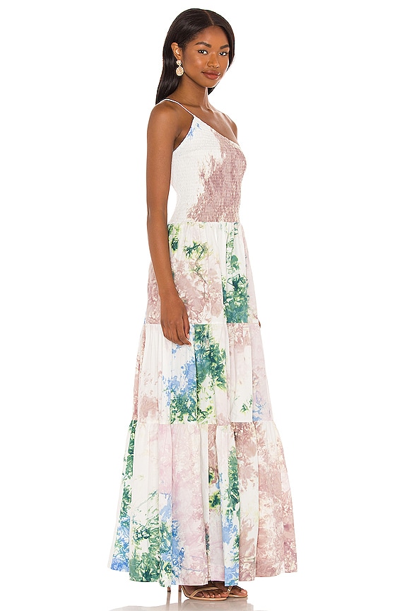 view 2 of 3 X REVOLVE One Shoulder Shirred Maxi Dress in Skyline