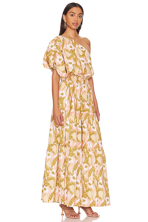 view 2 of 3 MAXIVESTIDO ONE SHOULDER PUFF SLEEVE in Duomo