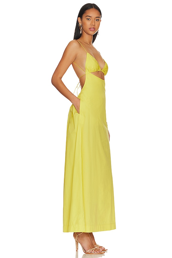 view 2 of 3 Cut Out A Line Maxi Dress in Limone
