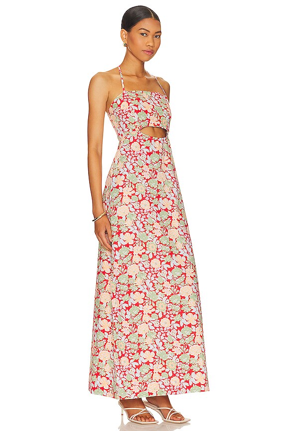 view 2 of 3 マキシドレス in Flowered