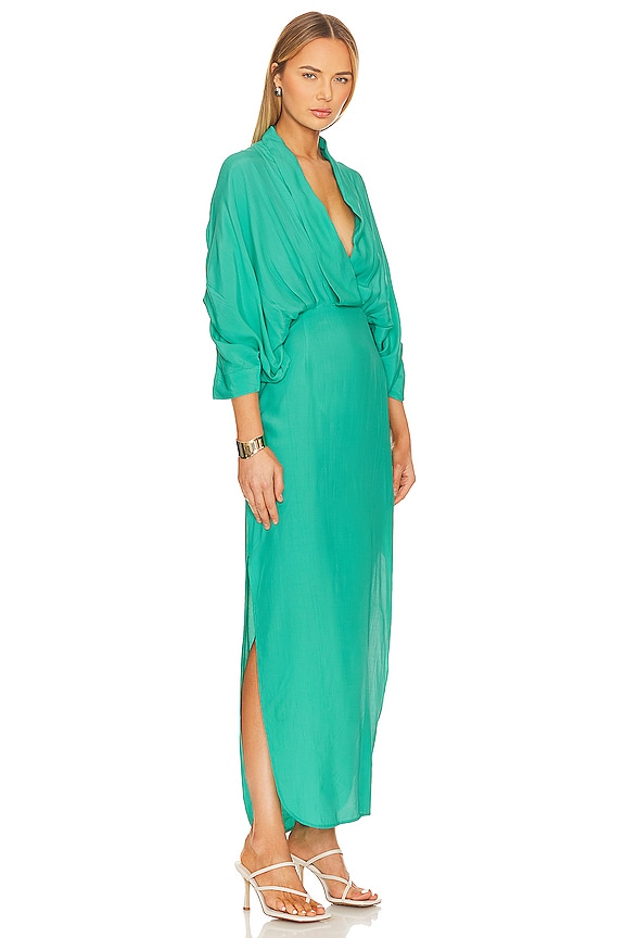 view 2 of 3 ROBE PLUNGE in Aquamarine