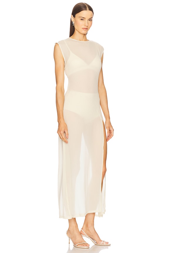 view 2 of 3 Cap Sleeve Midi Dress in Tranquil