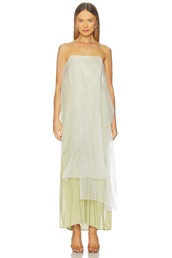 view 2 of 4 x REVOLVE Sheer Slip Maxi Dress in Sage
