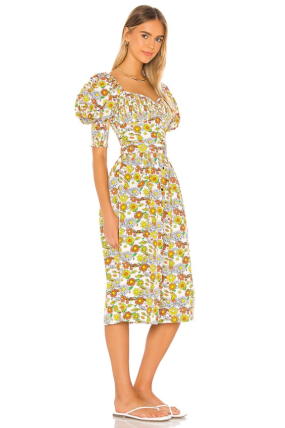 view 2 of 4 미디 원피스 in Sunset Fleur