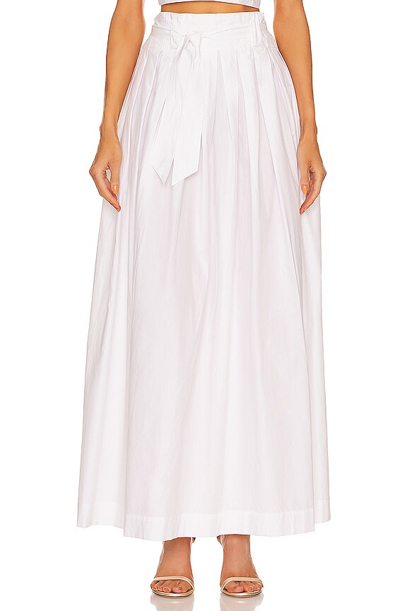 view 1 of 4 Tie Up Maxi Skirt in Pearl