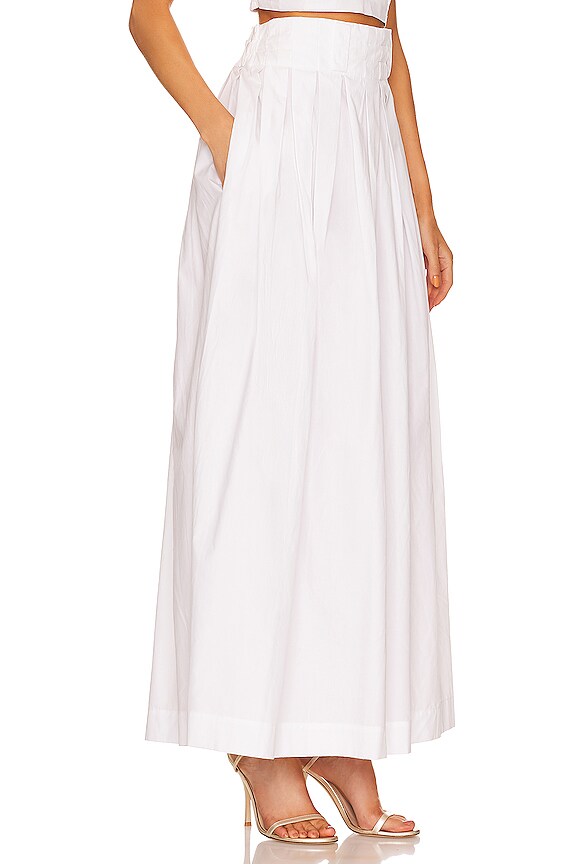 view 2 of 4 Tie Up Maxi Skirt in Pearl