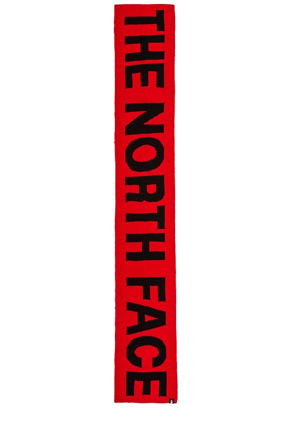 view 2 of 3 Logo Scarf in TNF Red & TNF Black