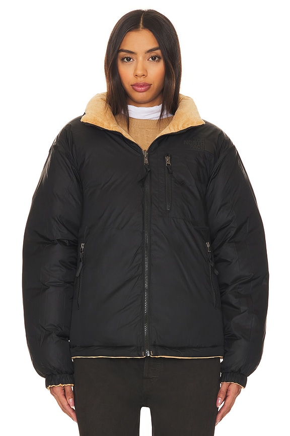 view 2 of 8 92 Reversible Nuptse Jacket in Almond Butter & Tnf Black