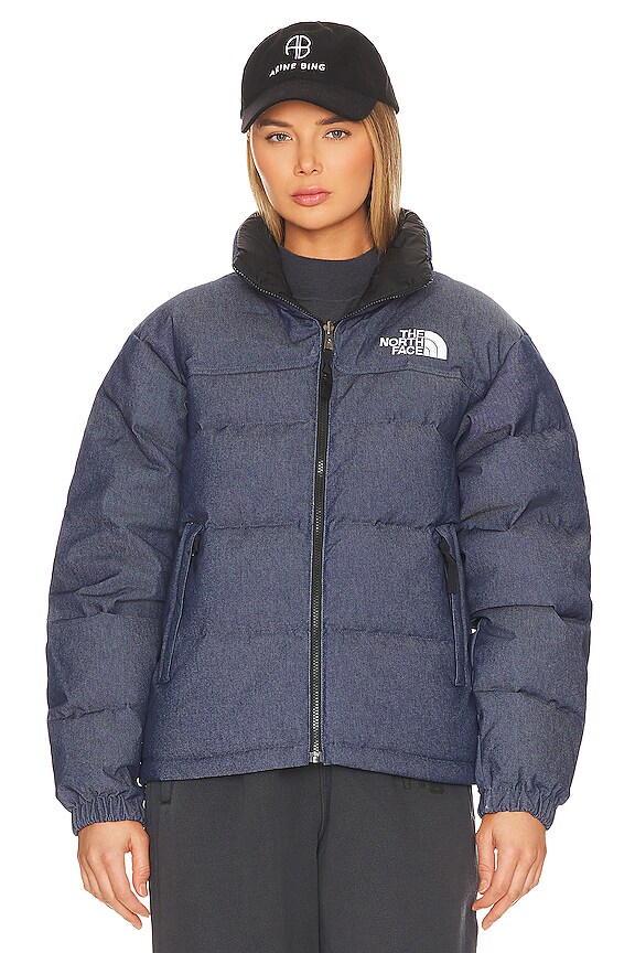 view 2 of 6 92 Reversible Nuptse Jacket in Denim Blue & Tnf Black
