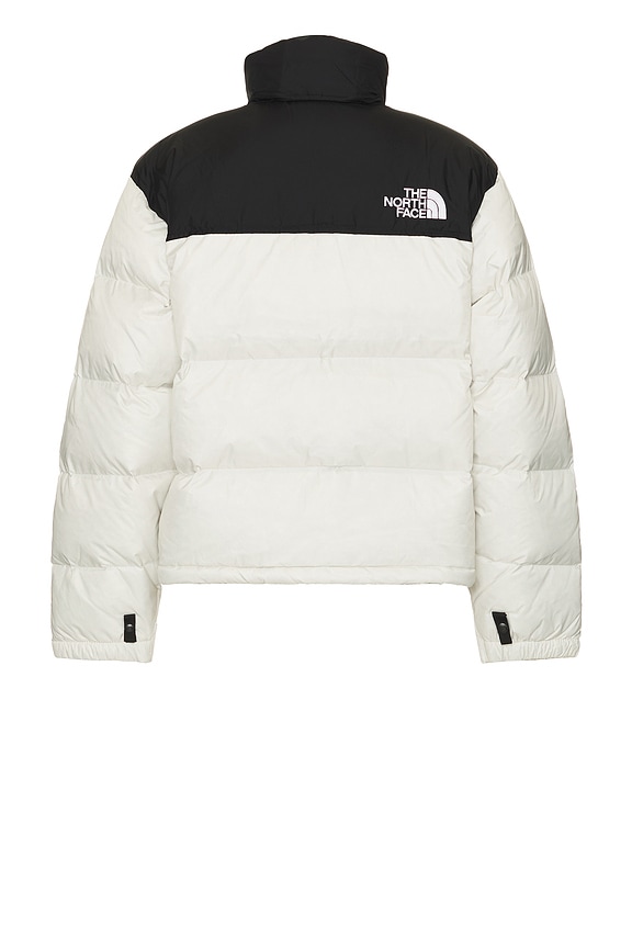 view 2 of 5 1996 Retro Nuptse Jacket in White Dune & TNF Black