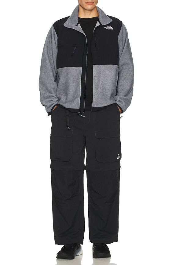 view 2 of 5 Retro Denali Jacket in TNF Mid Grey Heather & TNF Black