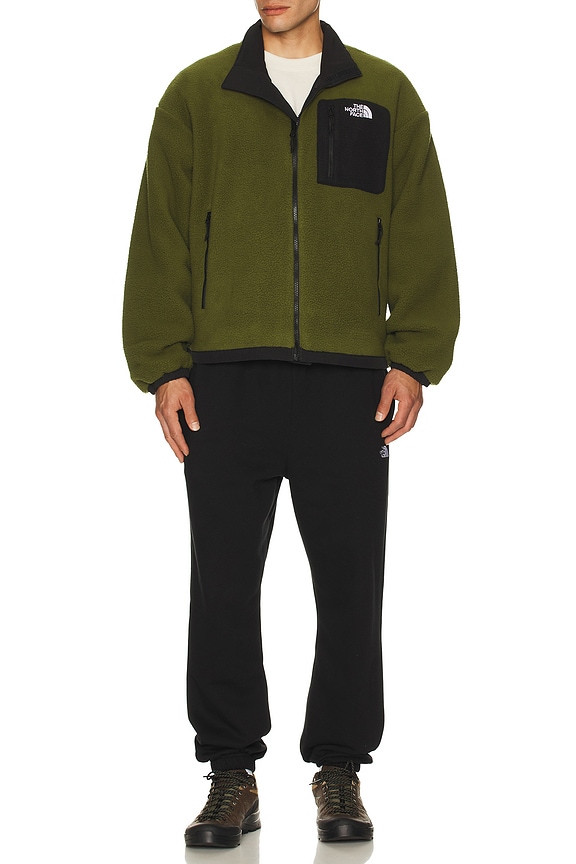 view 2 of 6 Yumiori Reversible Jacket in TNF Black & Woodland Green