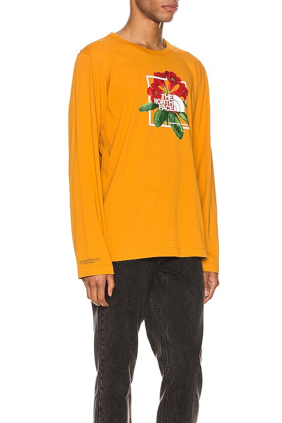 view 2 of 4 Long Sleeve Himalayan Bottle Source Tee in Citrine Yellow