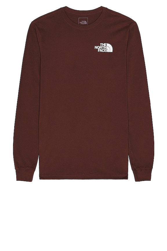 view 2 of 5 Long Sleeve Box NSE Tee in Dark Oak & TNF Black