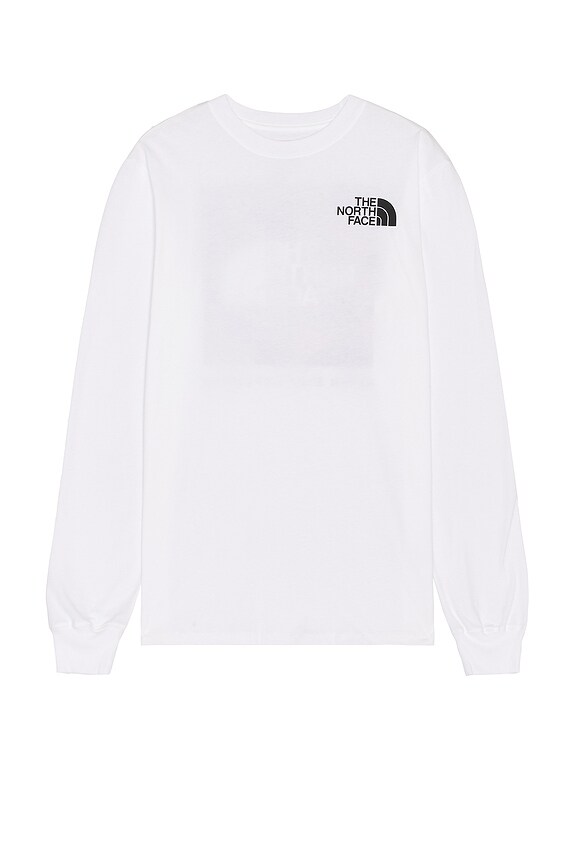 view 2 of 3 Men's Longsleeve Box NSE T-shirt in TNF White