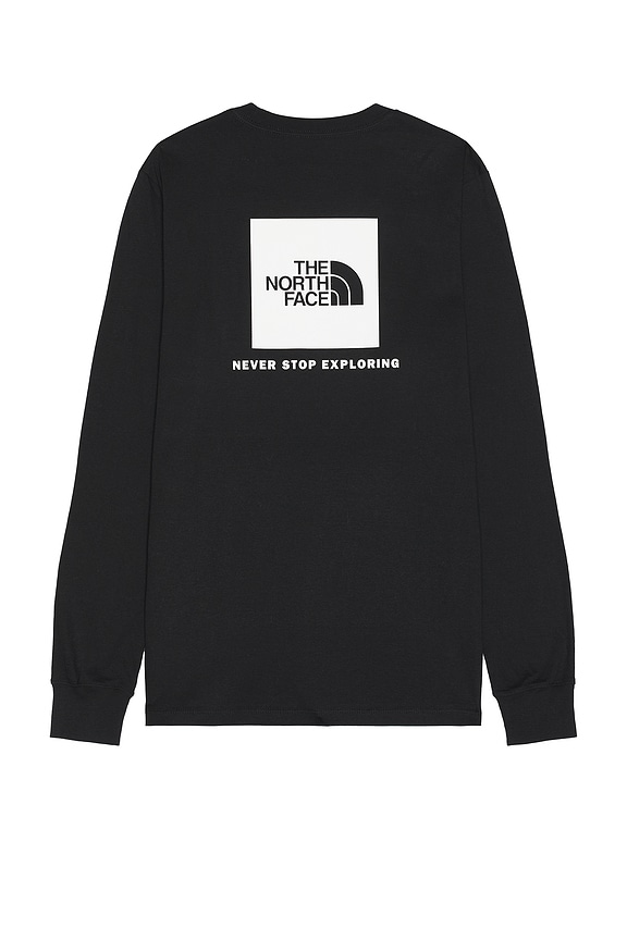 view 1 of 3 Long Sleeve Box NSE Tee in TNF Black & TNF White