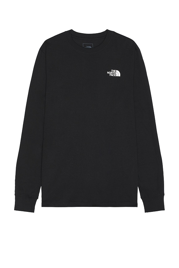 view 2 of 3 Long Sleeve Box NSE Tee in TNF Black & TNF White