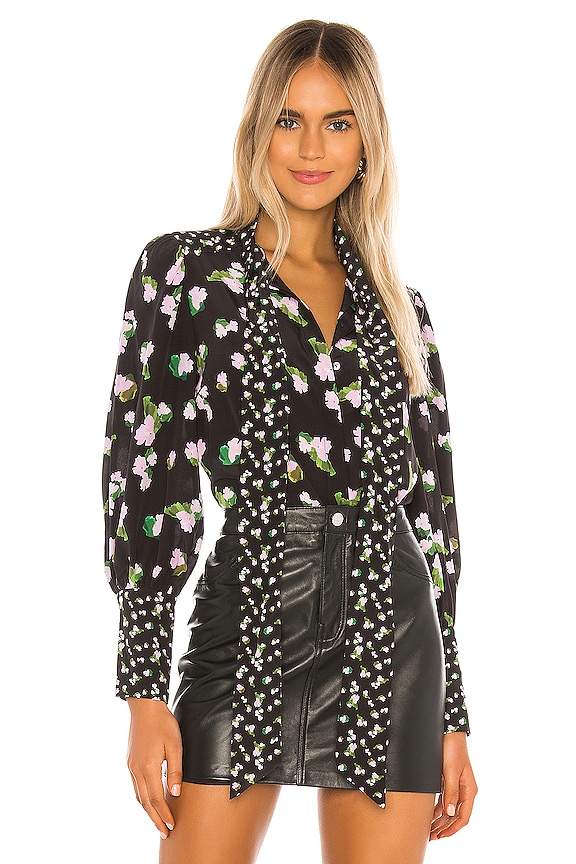 view 1 of 5 Susan Blouse in Brushed Floral Medium Black