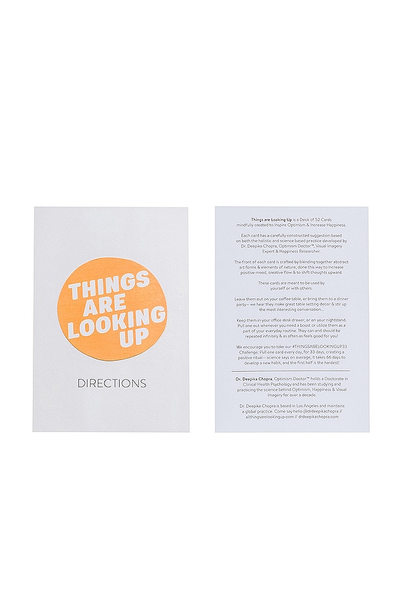 view 2 of 3 THINGS ARE LOOKING UP 웰니스 카드 덱 in 