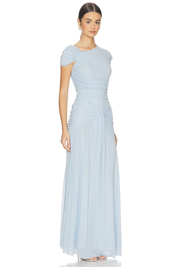 view 2 of 3 Maxi Asymmetric Dress in Plein Air