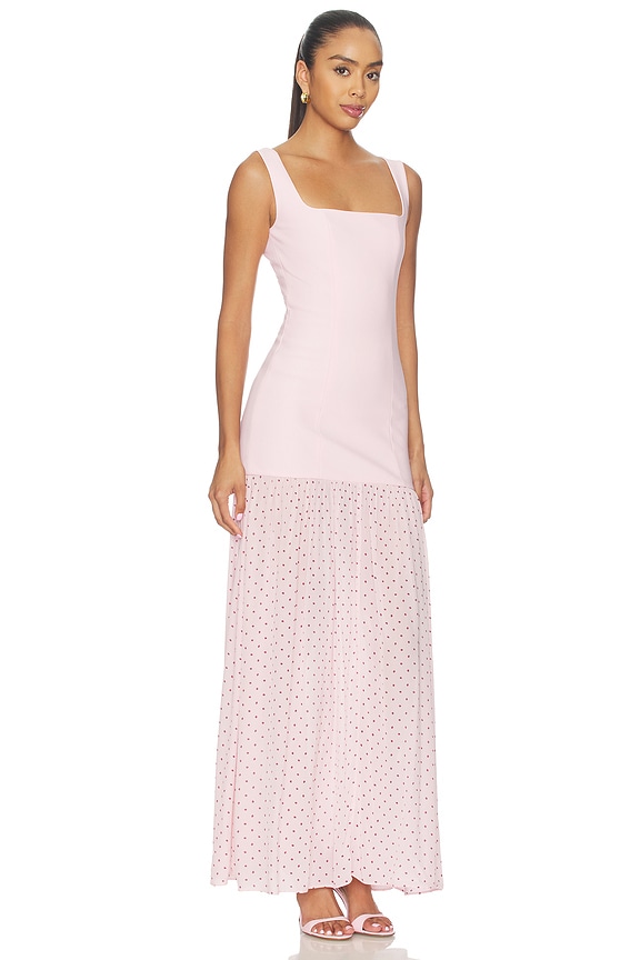 view 2 of 4 VESTIDO CUELLO REDONDO CREPE SCOOP NECK DRESS in Cherry Blossom Comb