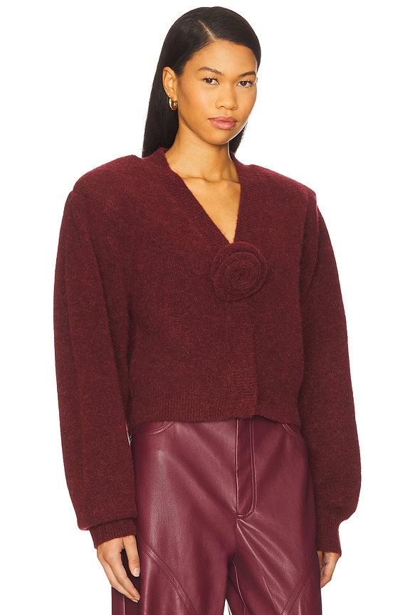 view 2 of 4 GILET MANCHES BOUFFANTES in Zinfandel