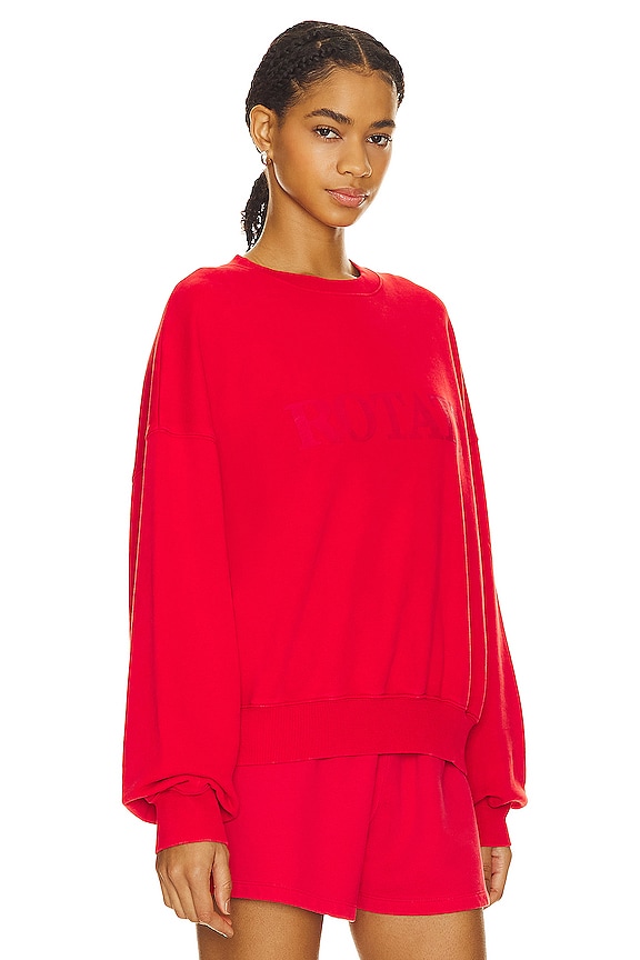 view 2 of 4 СВИТШОТ SWEAT LOGO in High Risk Red