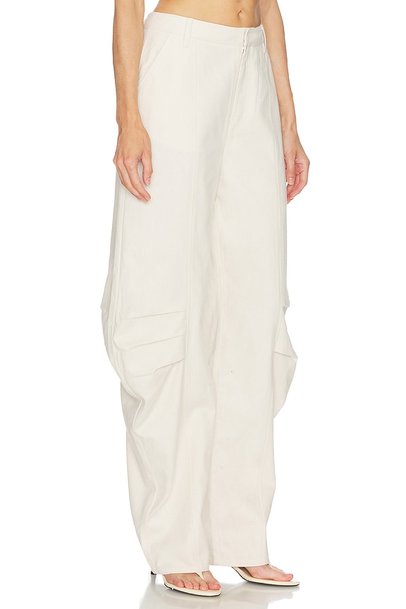 view 2 of 6 Linen Suiting Pants in Pumice Stone