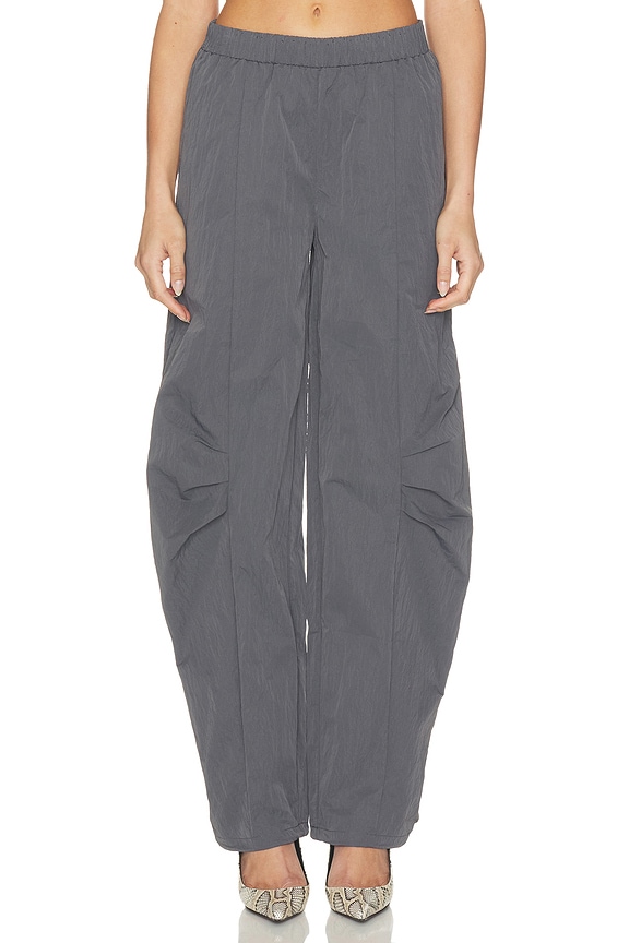 view 2 of 7 Crispy Track Pants in Gray Pinstripe