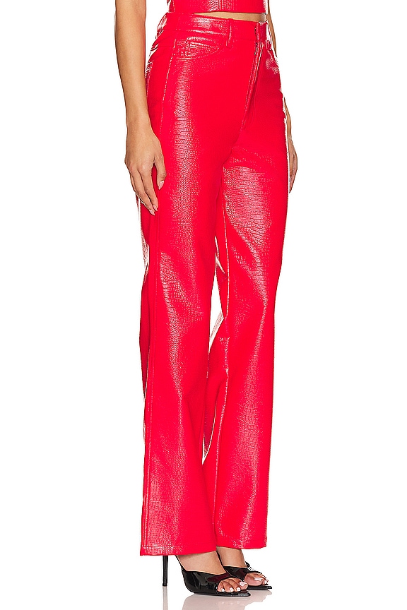 view 2 of 4 PANTALON DROIT in High Risk Red