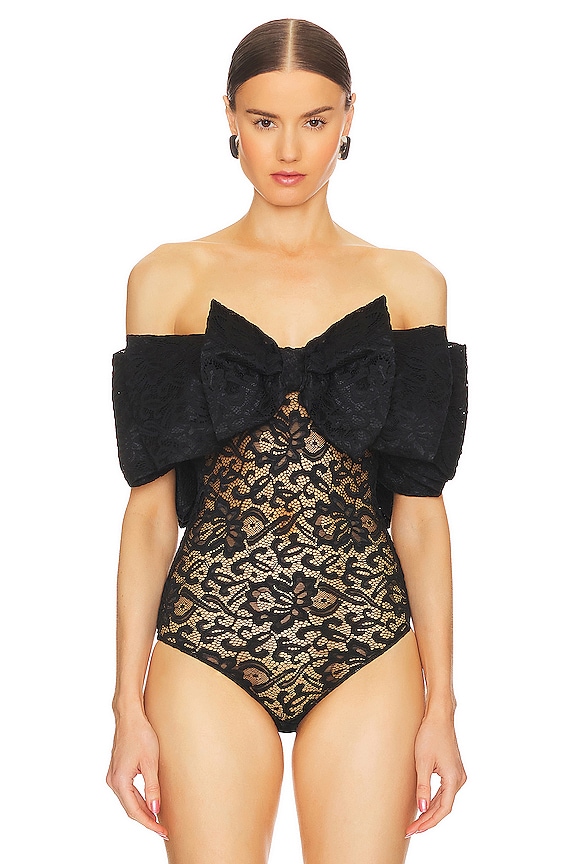 view 2 of 5 レースリボンボディ in Black